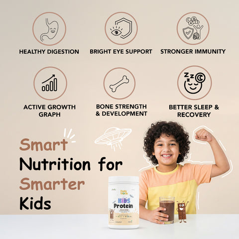 Plant-based kids nutrition from Daily Monk for strong and active children