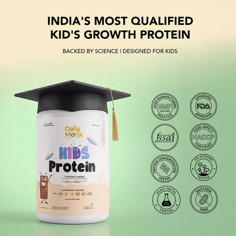 Kids plant protein drink from Daily Monk for growing children