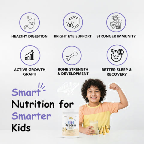 Plant-based kids nutrition from Daily Monk for strong and active children