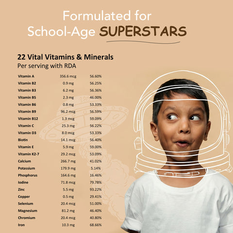 Kids plant protein drink from Daily Monk for growing children