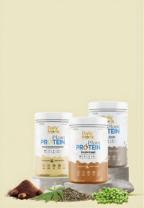 Buy plant-based protein from Daily Monk for balanced nutrition