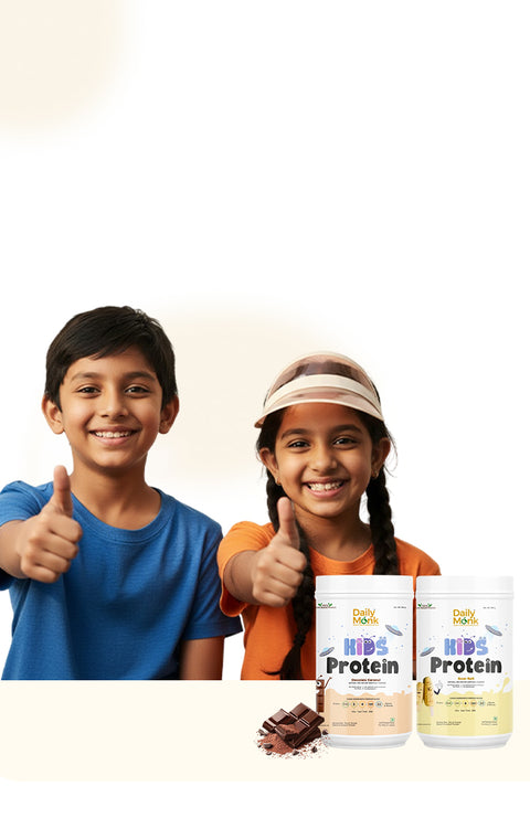Daily Monk kids protein India supplement for growing children