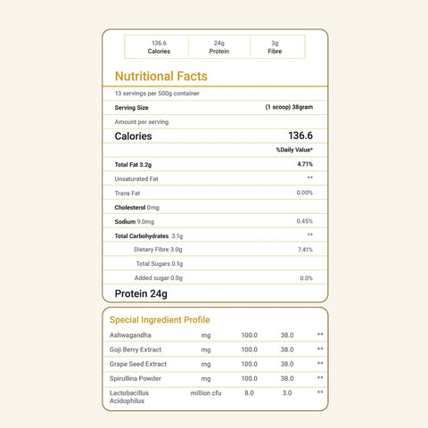Plant protein - Velvet Vanilla Cinnamon